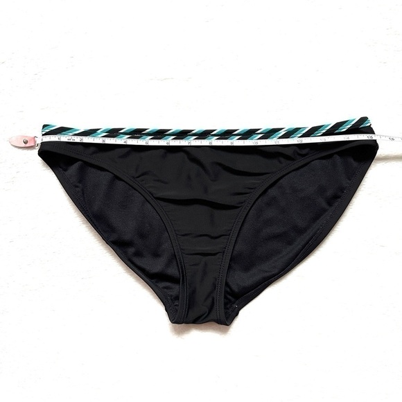 Black Full Coverage Bikini Bottom Size M - Picture 4 of 5